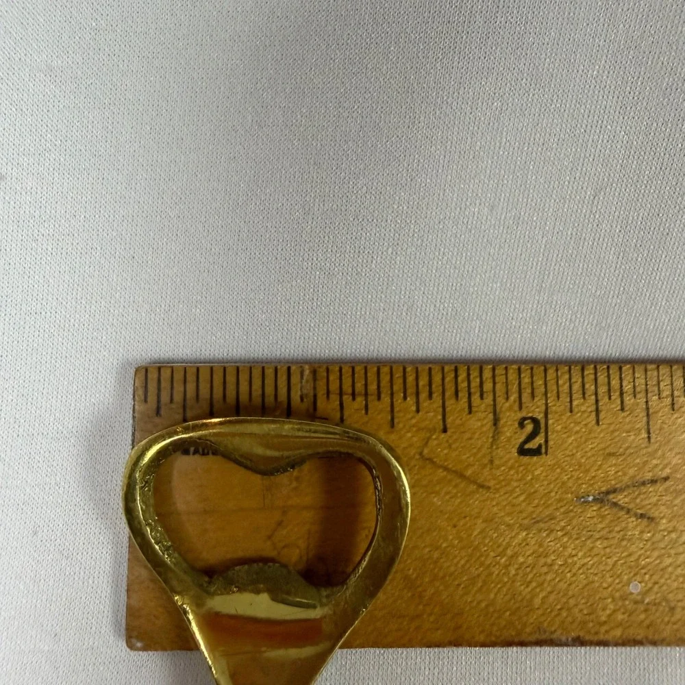 Vintage Golf Club Bottle Opener Solid Brass Made in England Gold Barware Tool